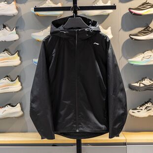 李宁运动风衣女2026春新款 AFDW102 防风防晒防水宽松连帽运动外套