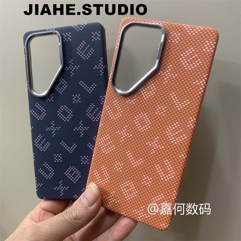 仿凯夫拉纹碳纤维纹潮牌字母适用三星Galaxy s24ultra手机壳s23ultra磁吸s25ultra硬壳保护壳轻奢简约商务INS,3C数码配件,手机保护套/壳,淘宝优惠券,粉丝福利购,淘宝优惠卷
