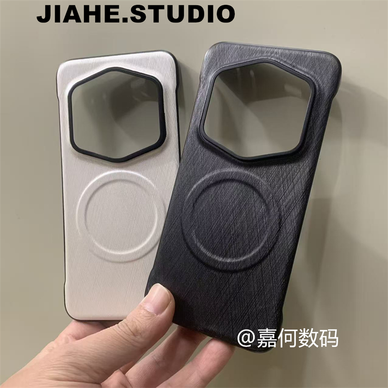 无边框贴金丝纹蚕丝纹适用荣耀Magic7RSR保时捷设计手机壳荣耀magic6RSR保时捷手机壳硬壳保护壳轻奢商务男女