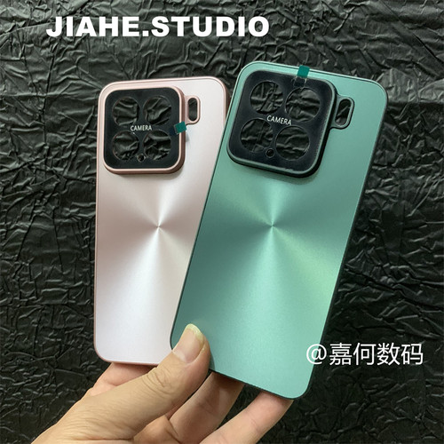 轻奢极光CD纹适用小米15pro 17pro小米14 13手机壳红米note13pro硬壳红米k80全包k70pro保护壳k60简约纯色12