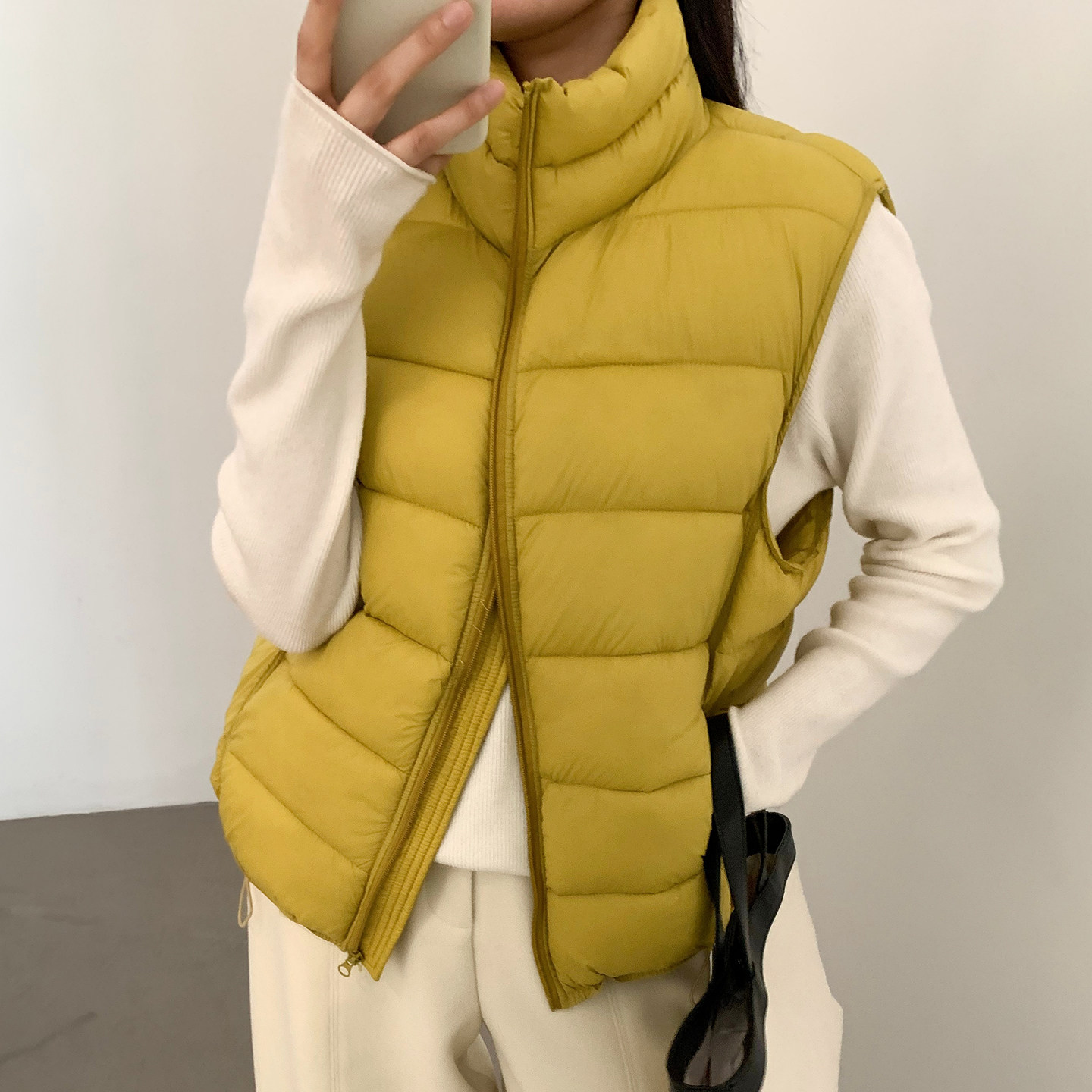鸭鸭时尚马甲棉服排骨马甲百搭款