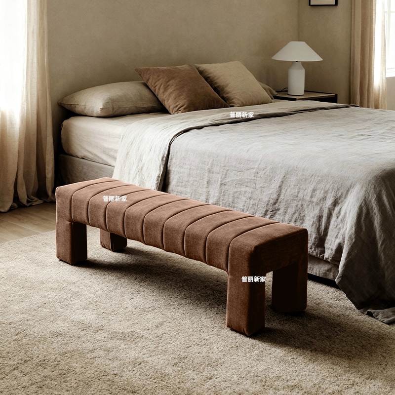 坐感超好的软包换鞋凳