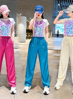 夏季亮片时尚运动爵士舞服装女团