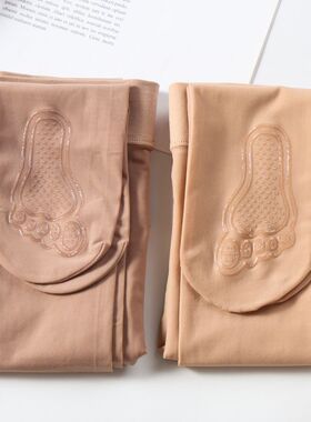 20D丝袜女薄款钢丝袜脚底硅胶防滑连裤袜女士春夏打底袜偏暗深肤