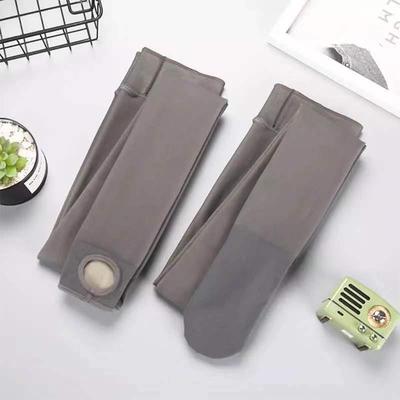 空姐灰一体假透肉连裤袜女透肤薄款打底裤秋冬季加绒加厚无缝外穿