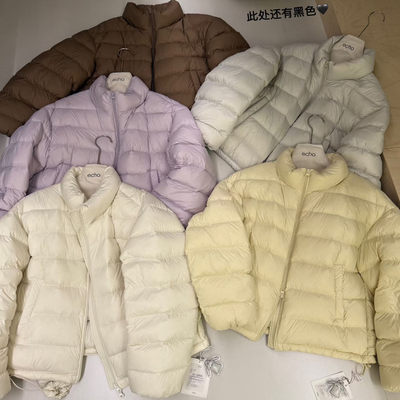 韩系排骨羽绒服女短款小个子