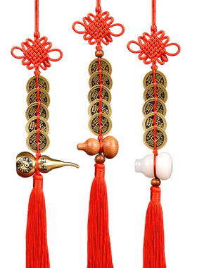 艺诚轩铜钱串挂件门上