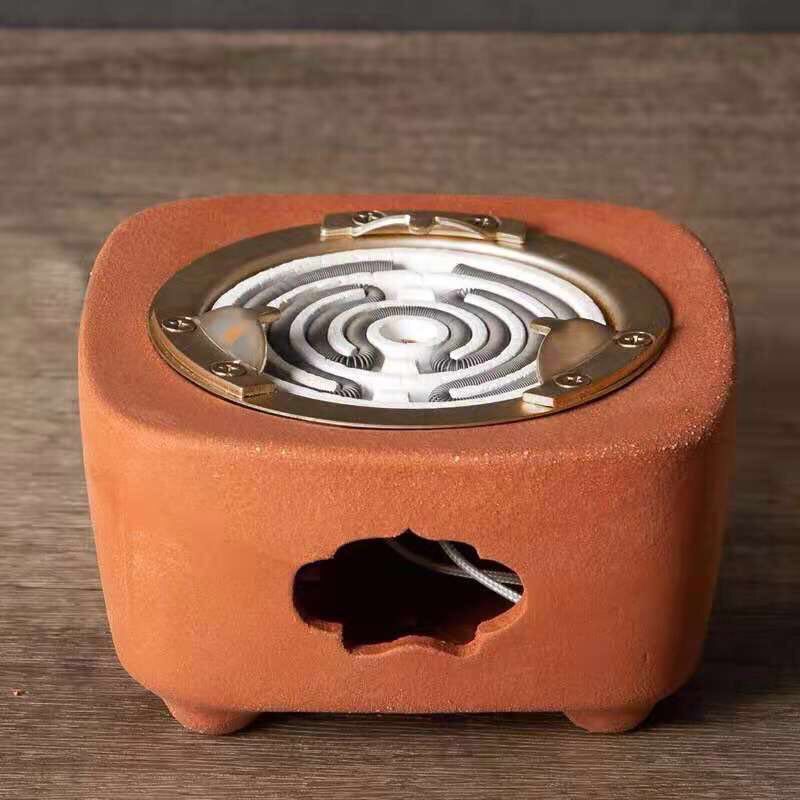 潮汕功夫茶红泥电炭炉电热丝电陶炉小型电碳炉烧水迷你复古煮茶炉