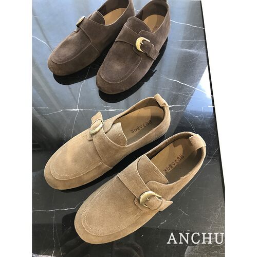 磨砂牛皮乐福鞋休闲鞋秋季单鞋