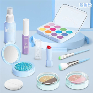 宝宝小女孩仿真化妆玩具儿童化妆品套装公主圣诞礼物过家家化妆盒