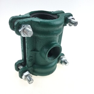哈夫节分水器抢修三通补漏卡子球墨铸铁镀锌PE管变径堵漏器增接口