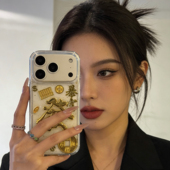 9RT软壳8pro保护套ace竞速7t 2v手机壳1 新年金箔发财顺适用一加ACE6T 3pro 10R 11pro防摔滴胶1