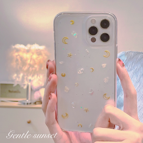 韩国ins贝壳星星月亮三星手机壳