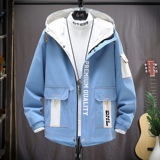 挂拍夹克男秋季新款潮流ins男士连帽外套XZ313B-1-JK1202-P60，男装夹克，星座313B-2