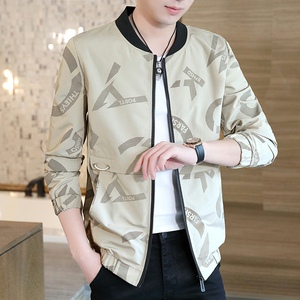秋季新款高品质男士棒球领休闲夹克外套XZ313B-1-JK6663-P60图片