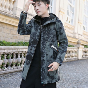 秋季新款男士中长款连帽时尚休闲夹克外套XZ313B-1-JK981- P65图片