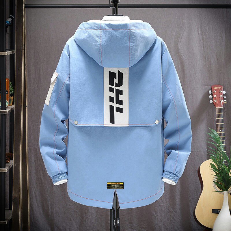 挂拍夹克男秋季新款潮流ins男士连帽外套XZ313B-1-JK1202-P60,男装夹克,星座313B-2