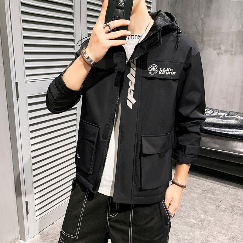 主推款秋季新款男士时尚变色连帽工装夹克外套XZ313B-1-JK688-P73,男装夹克,星座313B-2