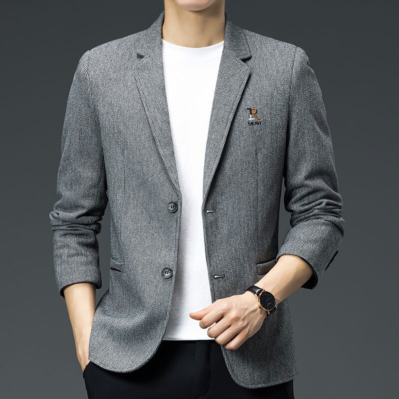 2021秋季新款男士高品质时尚修身小西服外套XZ313B-1-XF824-P100,男装西服,星座313B-2