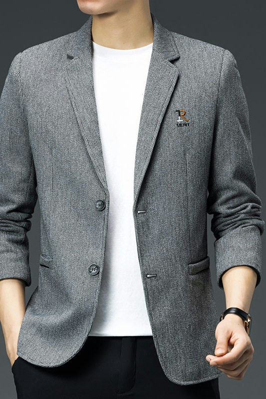 XF824-P100秋季新款男士高品质时尚商务修身小西服外套XZ313B-1,男装西服,星座313B-2