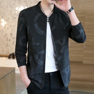 秋季新款高品质男士棒球领休闲夹克外套XZ313B-1-JK6663-P60图片