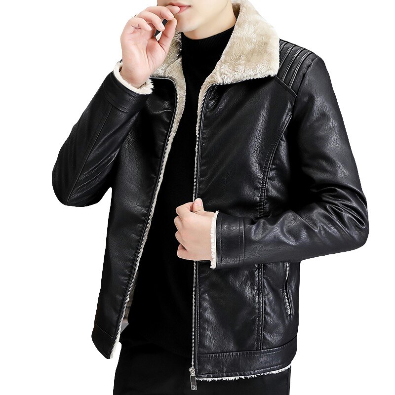 秋冬加绒j加厚皮衣型男帅气个性皮夹克外套XZ313B-1-PY835-P120,男装皮衣,星座313B-2