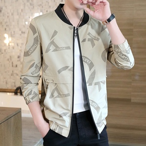 秋季新款高品质男士棒球领休闲夹克外套XZ313B-1-JK6663-P60图片