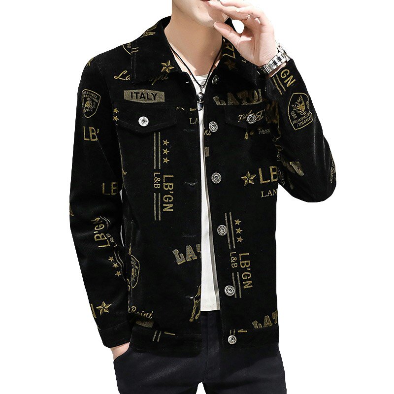 秋季高品质灯芯绒印花男士休闲小西服上衣外套XZ313B-1-XF351-P85,男装夹克,星座313B-2