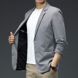 2021秋季男士高品质时尚修身小西服外套XZ313B-1-XF823-P100，男装西服，星座313B-2