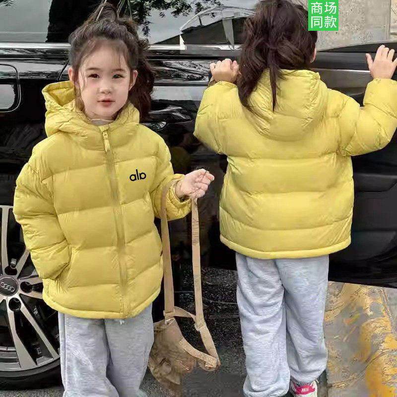 潮牌童装羽绒服加厚男女孩保暖白鸭绒面包服小中大童短款冬装外套