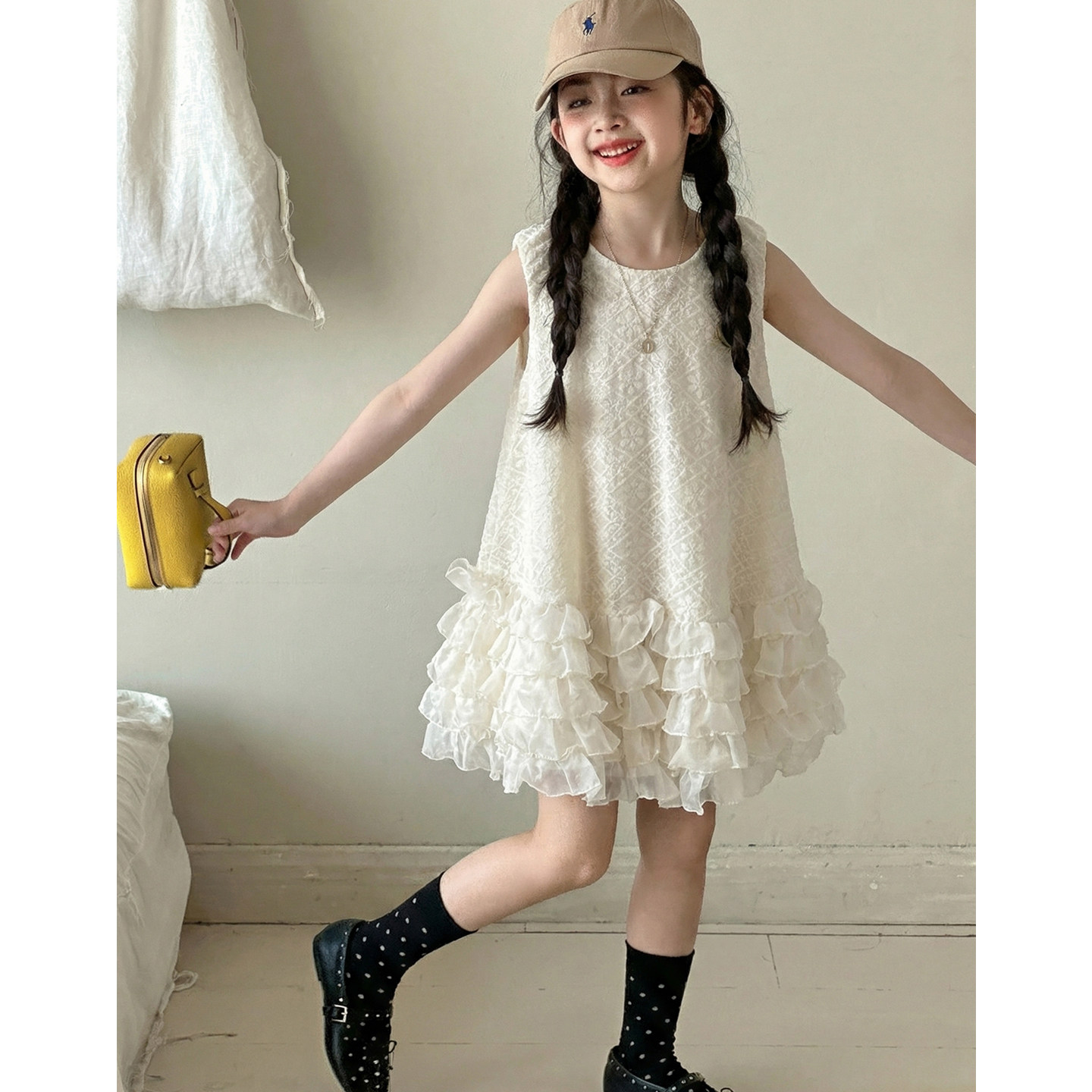 女童连衣裙夏装2026新款女大童夏季超好看裙子初中生小女孩公主裙