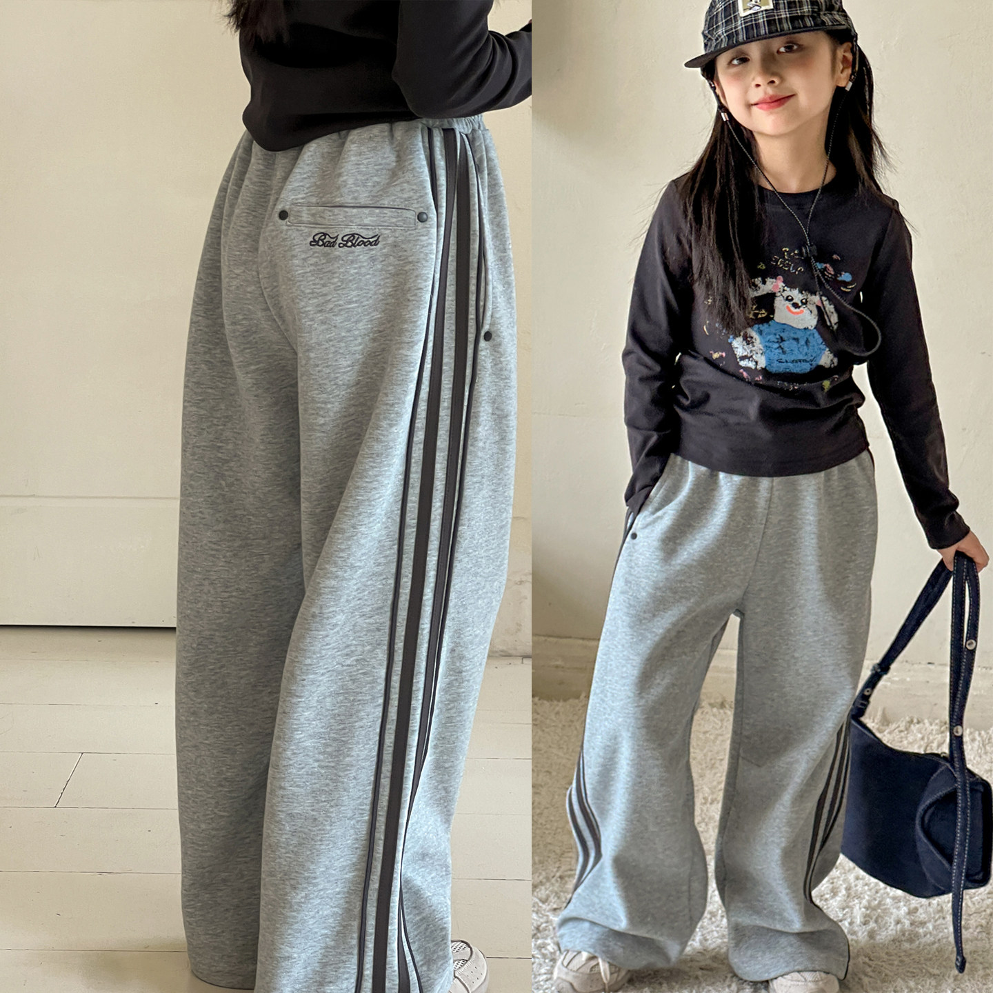 女童裤子春秋款2026新款儿童春季休闲阔腿裤春装运动裤女大童卫裤,童装/婴儿装/亲子装,裤子,淘宝优惠券,粉丝福利购,淘宝优惠卷