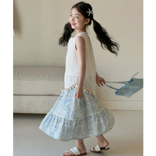 女童套装夏装2026新款韩国童装女大童夏季巨好看裙子儿童装两件套