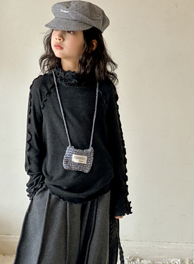 女童打底衫秋冬款2026新款儿童冬季加厚磨毛内搭上衣大童长袖t恤