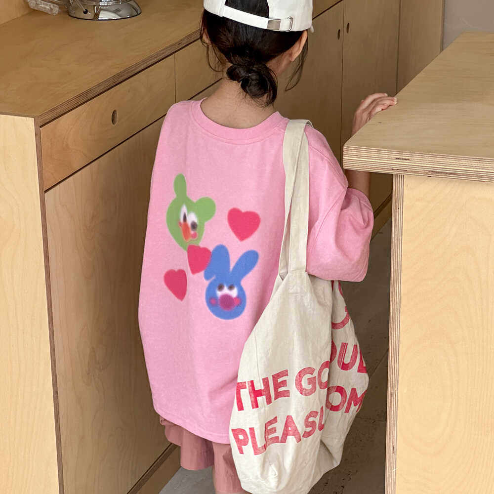 女童短袖t恤潮牌夏季2026新款韩版女孩宽松儿童卡通印花洋气上衣,童装/婴儿装/亲子装,T恤,淘宝优惠券,粉丝福利购,淘宝优惠卷