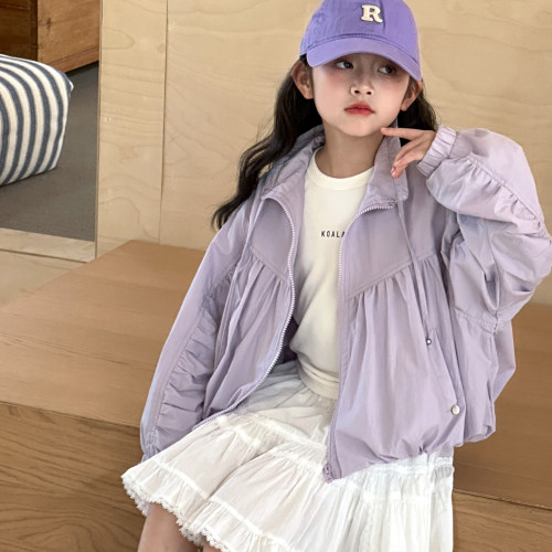 女童防晒衣外套夏季2026新款女大童夏季薄款上衣儿童超好看防晒服