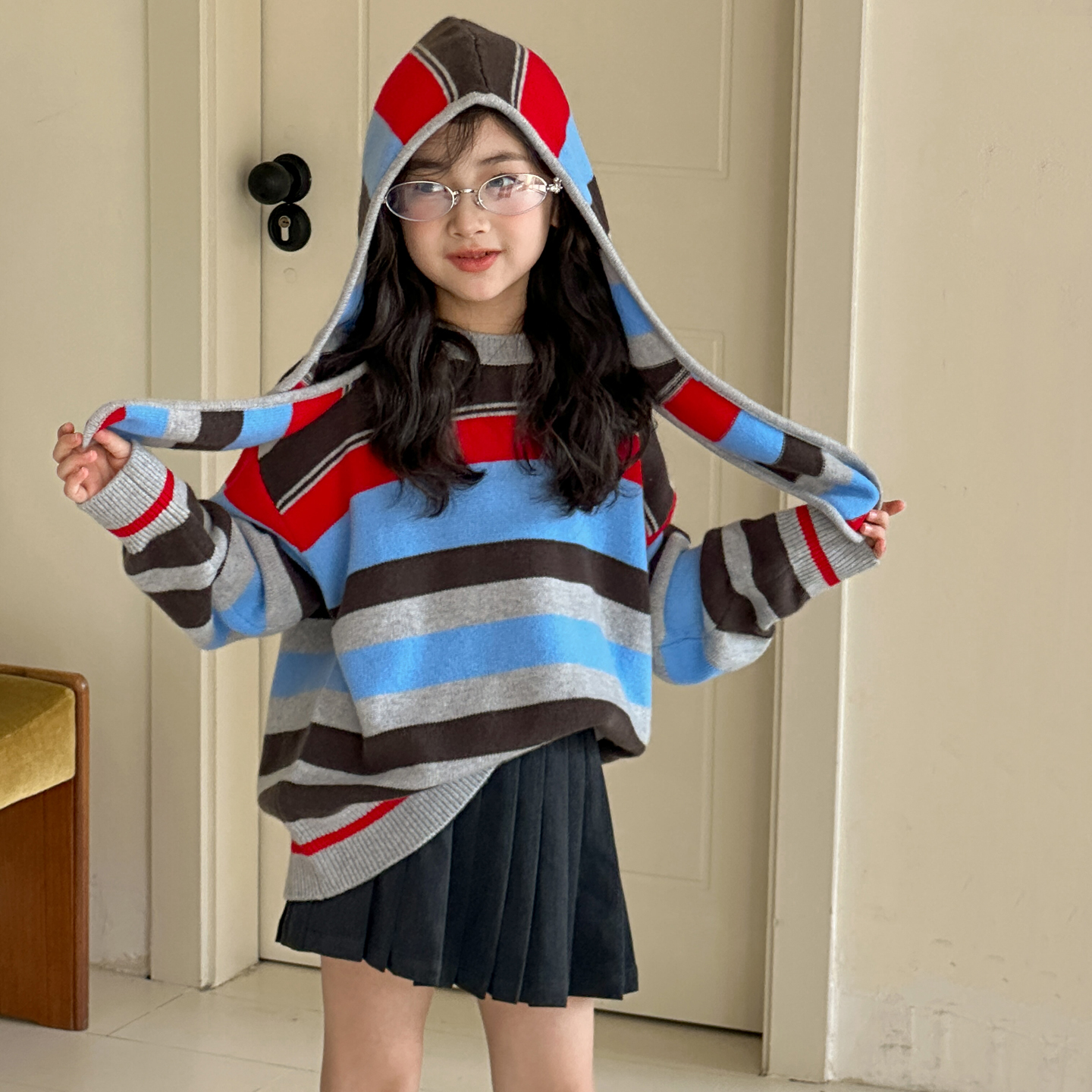 女童毛衣秋冬款2025新款儿童冬季加厚超好看针织衫女大童洋气上衣