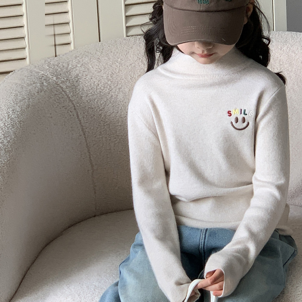 女童半高领毛衣秋冬2026新款儿童羊毛混纺针织上衣冬季大童打底衫,童装/婴儿装/亲子装,毛衣/针织衫,淘宝优惠券,粉丝福利购,淘宝优惠卷