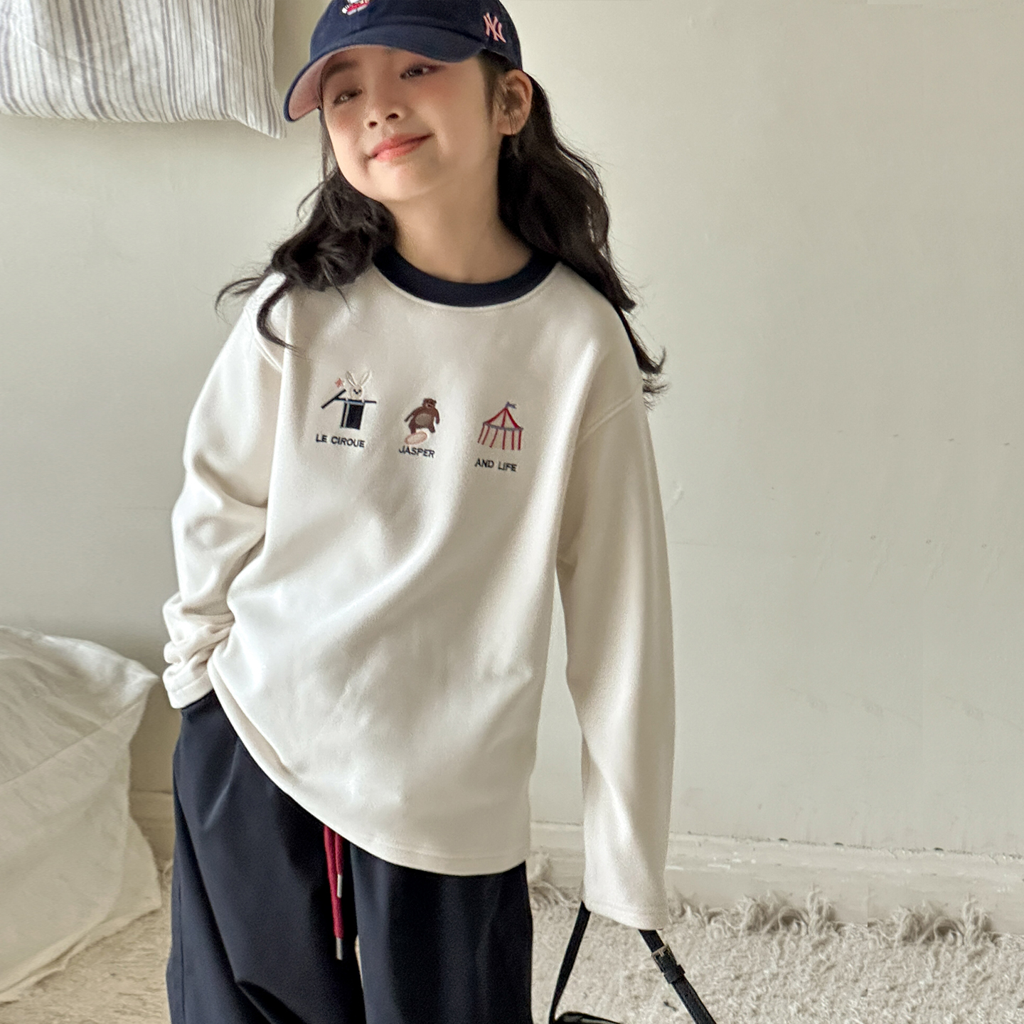 女童德绒打底衫秋冬2025新款女大童长袖内搭弹力儿童修身秋装上衣