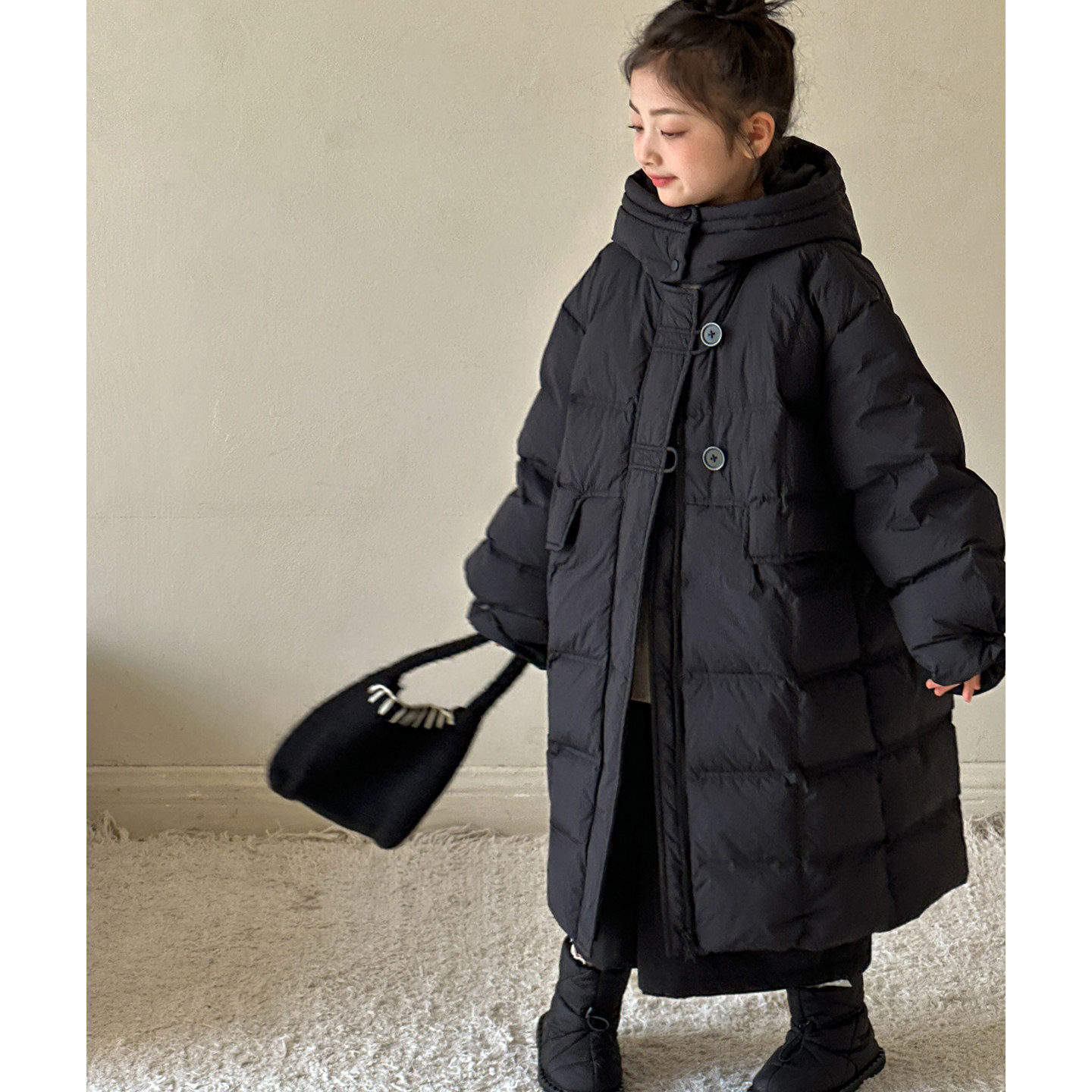 女童加厚羽绒服2026冬装新款女大童连帽冬季长款过膝儿童保暖外套,童装/婴儿装/亲子装,羽绒服,淘宝优惠券,粉丝福利购,淘宝优惠卷