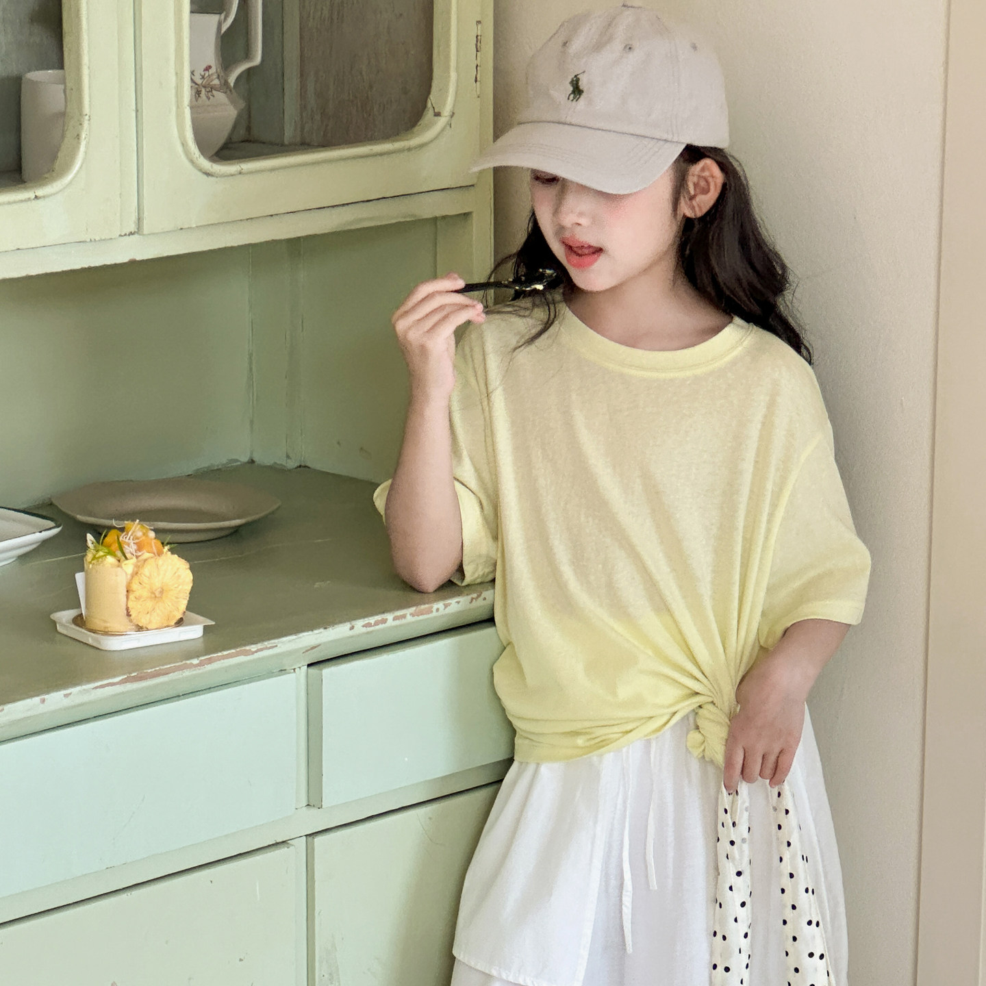 女童短袖T恤夏季薄款2026新款女大童夏装轻薄面膜t初中生半袖上衣图片