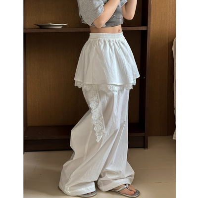 女童阔腿裤春秋款2026新款儿童春季裤子女大童夏装薄款宽松休闲裤