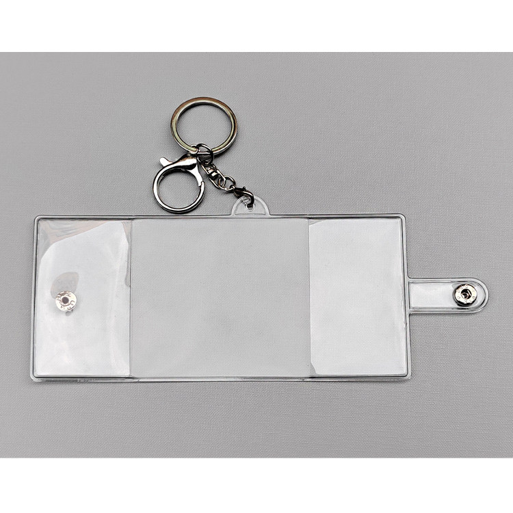 定制透明PVC书皮套书衣定制小册子有扣子外皮本子皮套钥匙龙虾扣