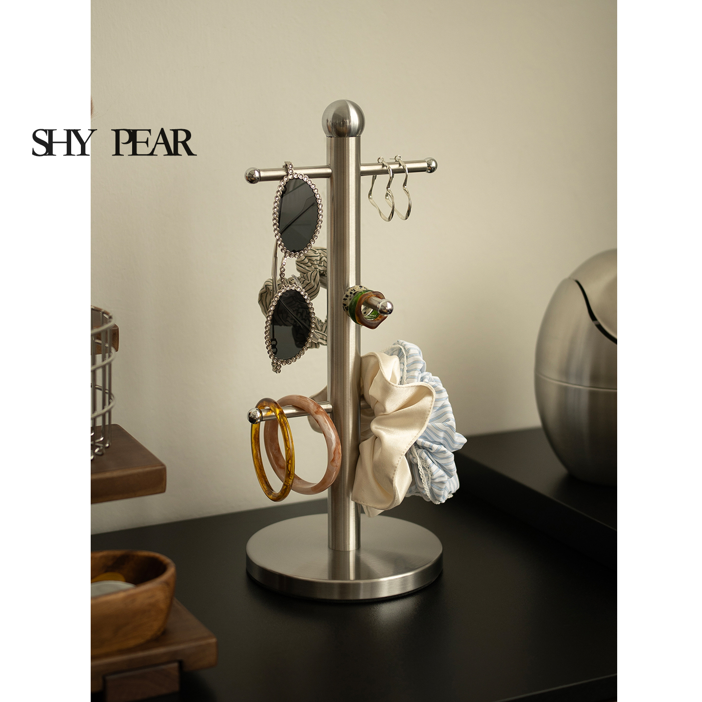 shypear羞梨不锈钢饰品挂架
