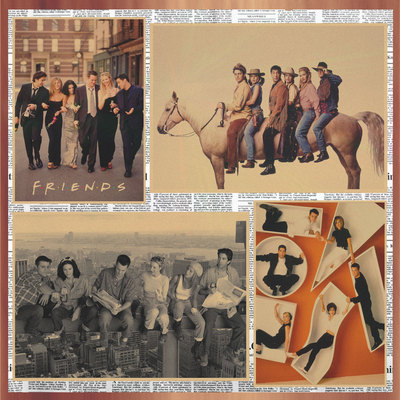 经典美剧酒吧咖啡厅牛皮纸海报