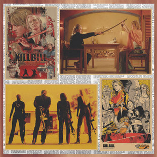 杀死比尔kill 饰墙画296 bill昆汀电影复古牛皮纸海报酒吧咖啡厅装