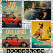 大丹麦狗马默杜克牛皮纸海报 酒吧咖啡厅宿舍文艺复古装 饰墙画760