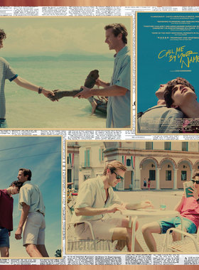 请以你的名字呼唤我call me by your name电影海报复古装饰画129