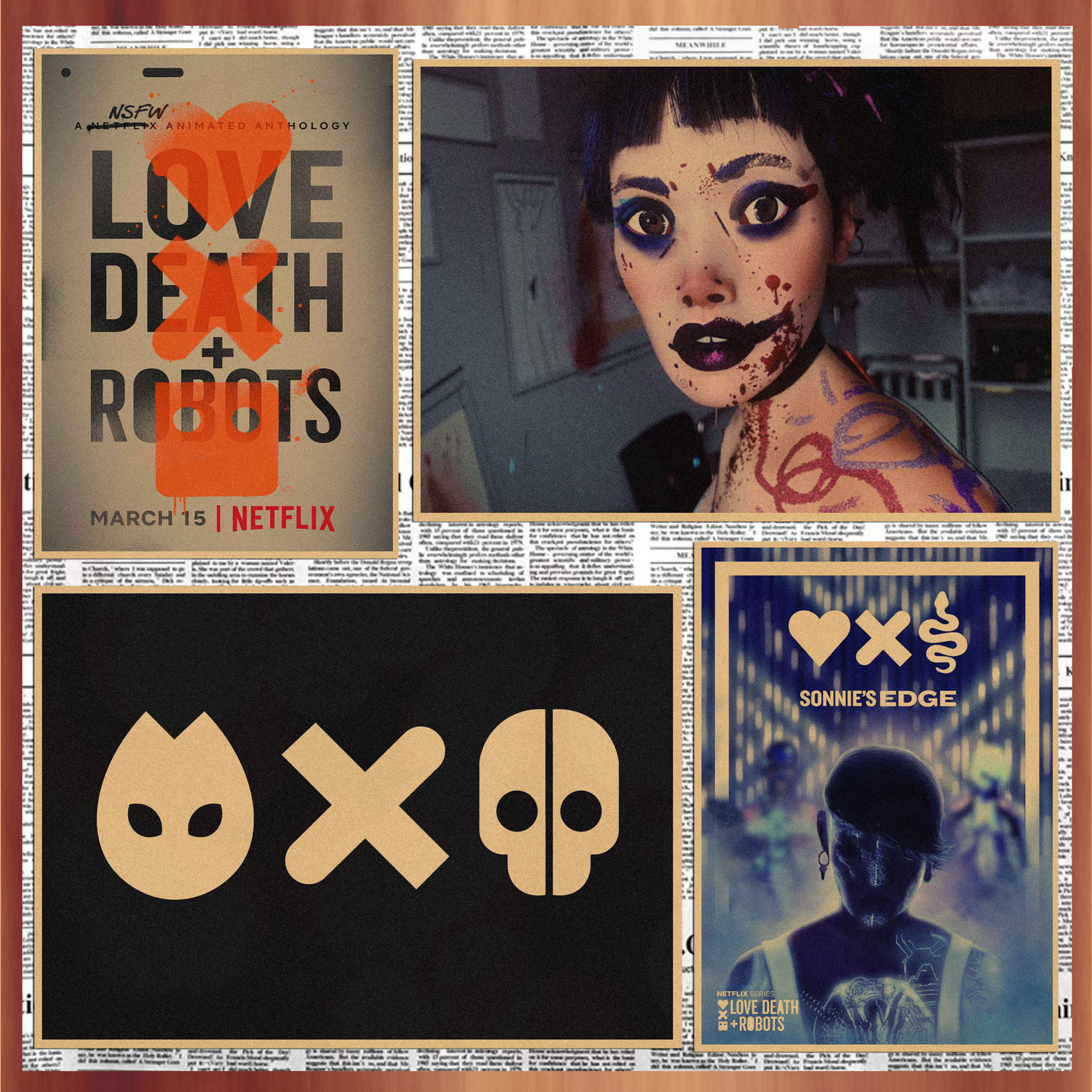 爱，死亡和机器人 Love, Death & Robots电影海报复古牛皮纸画227