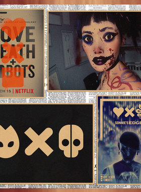 爱，死亡和机器人 Love, Death & Robots电影海报复古牛皮纸画227